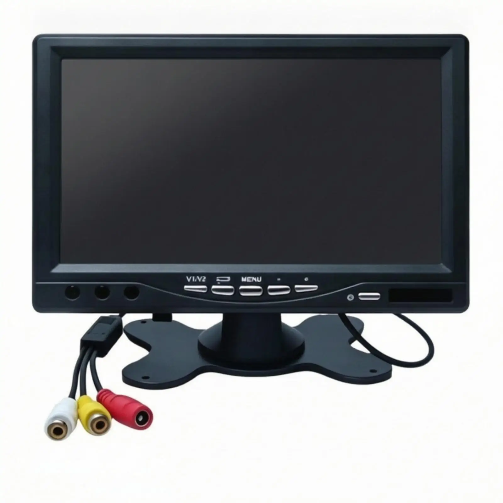 LED Vehicle Monitor Display 7 Inch Screen for Truck Bus Engineering Vehicle with Adjustable Brightness and Contrast