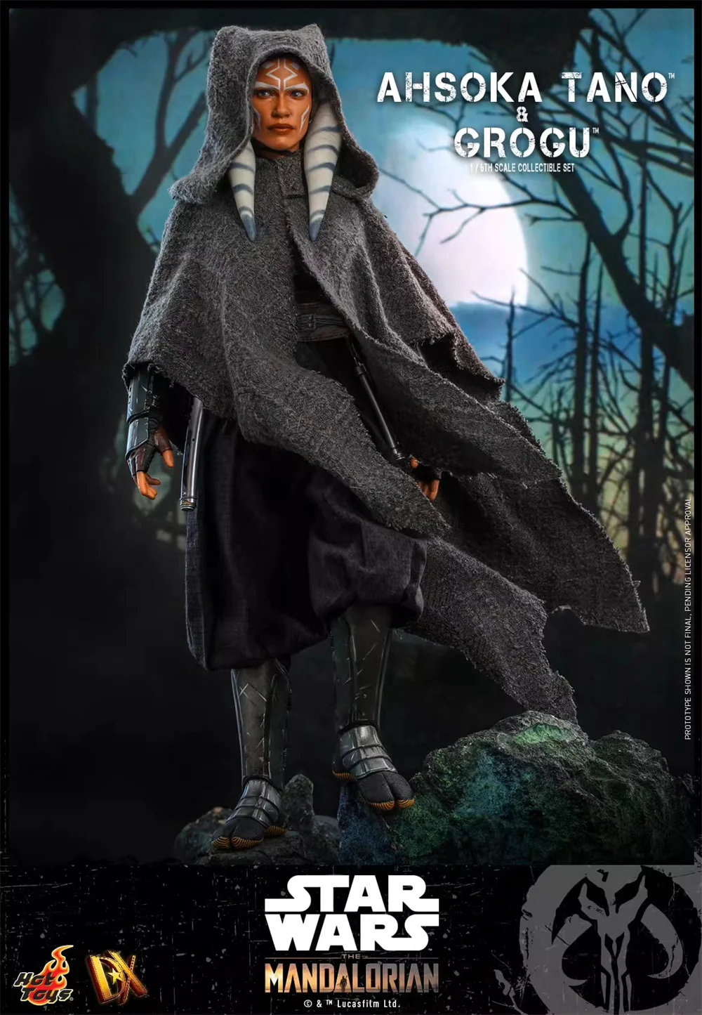 In Magazzino Hot Toys HT DX21 Scala 1/6 Giocattoli Da Collezione Star Wars The Mandalorian Asoka Tano Grogu Set Completo 12 Pollici Action Figure