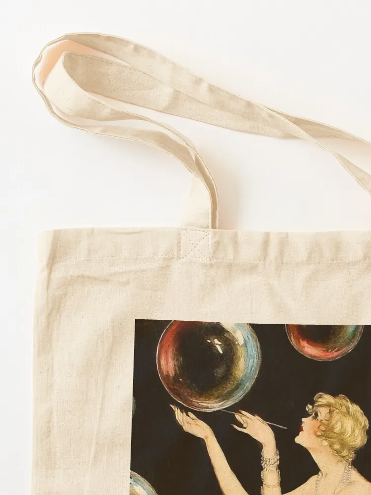 Enchanting Whimsical French Art Deco Woman Fashion illustration Tote Bag hand bags Woman shopper bag hand bag