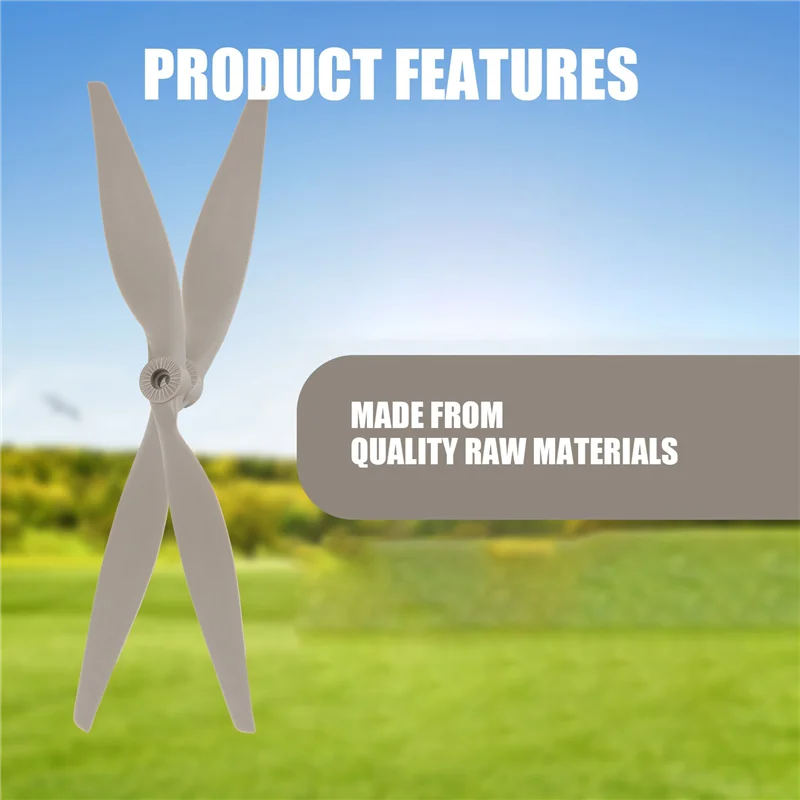 【GLAD】8PCS RC Propellers CW 12X6 Inch For Airplane With Adapter Rings