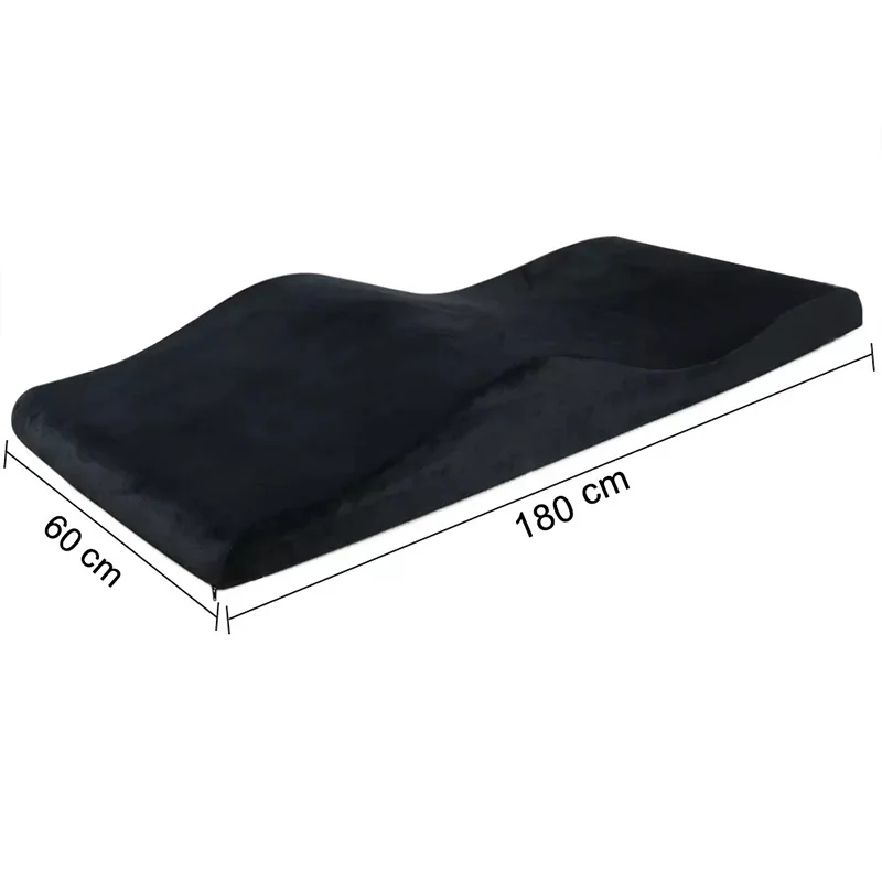 Ergonomic Memory Foam Massage Cushion, High Density Curved Mattress Topper for Salon Spa, 180x60 / 180x70cm Available