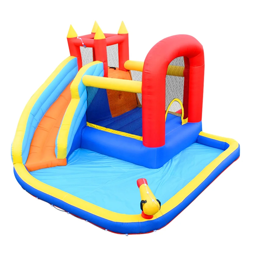 

Wholesale Combination Trampoline Bouncy Castle Slides For Sale Residential Convenient Water Slides chateau gonflable