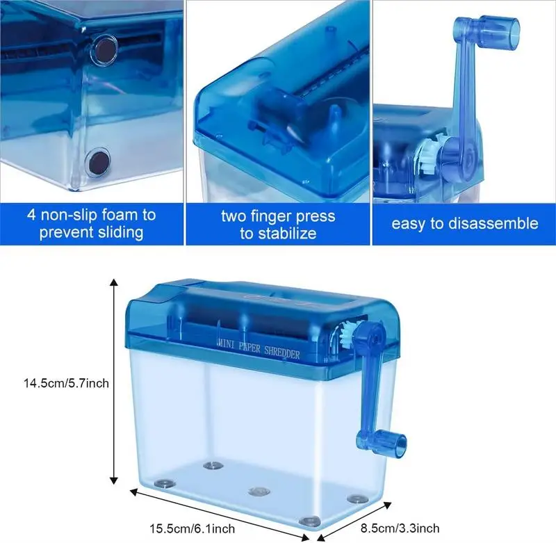 Mini Hand Shredder Papier Quilling Werkzeuge hand geschöpftes Papier Dokumente Schneide maschine Werkzeug für zu Hause Schul material