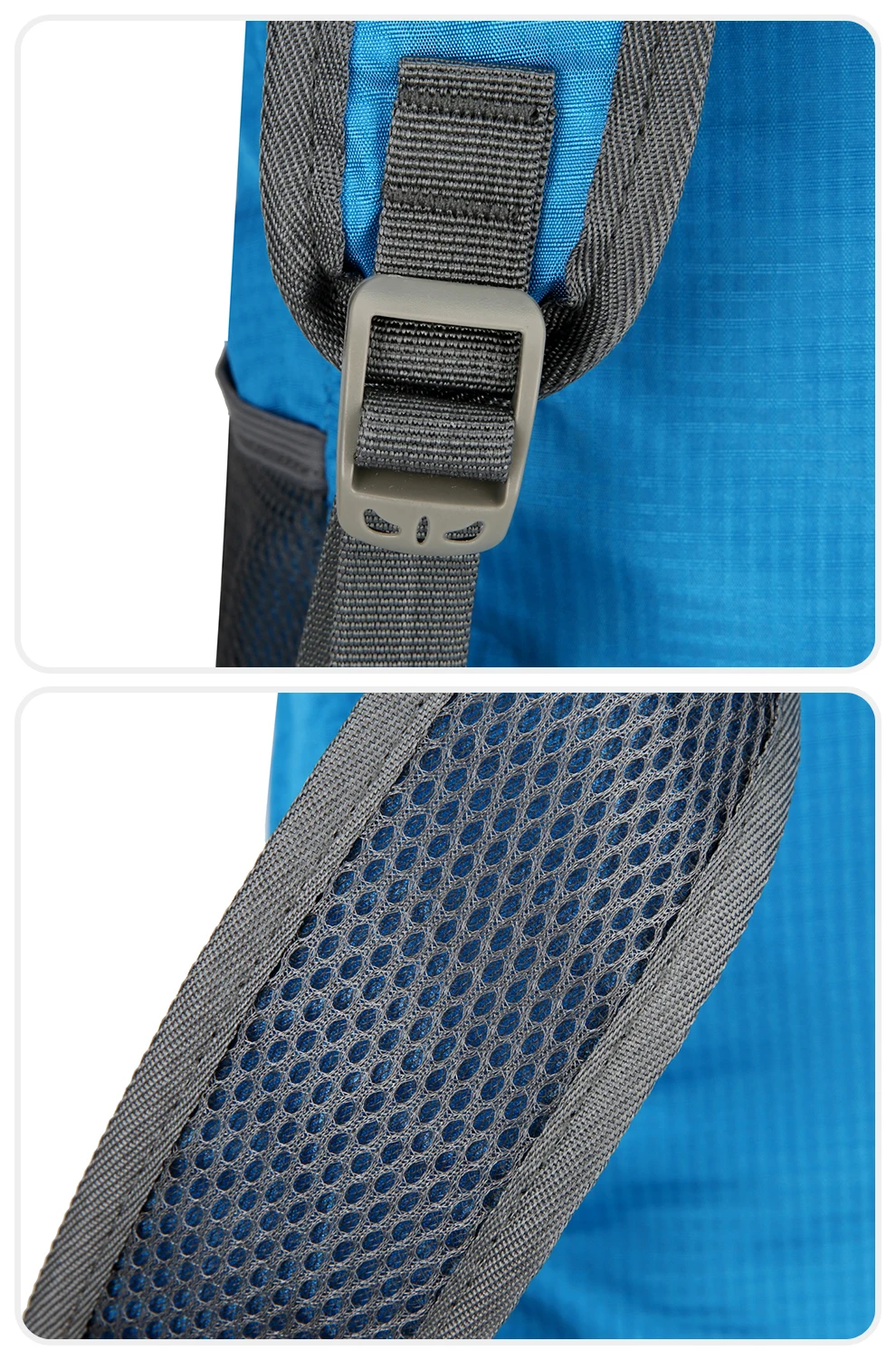 23l packbarer Rucksack faltbare ultraleichte Outdoor-Reisetasche großer zusammen klappbarer Rucksack Wander reise rucksack Bergsteiger-Tages rucksack Geringes Gewicht hohe Kapazität Wasserabweisendes Gewebe Top Punc – Detail 35