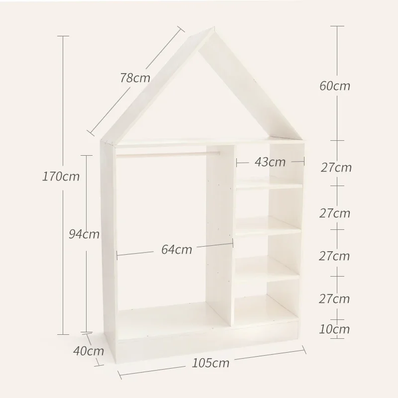 取り外し可能な家の形をしたコートハンガー,衣類収納ラック,子供の寝室用の木製キャビネット,工場からの素晴らしいオファー