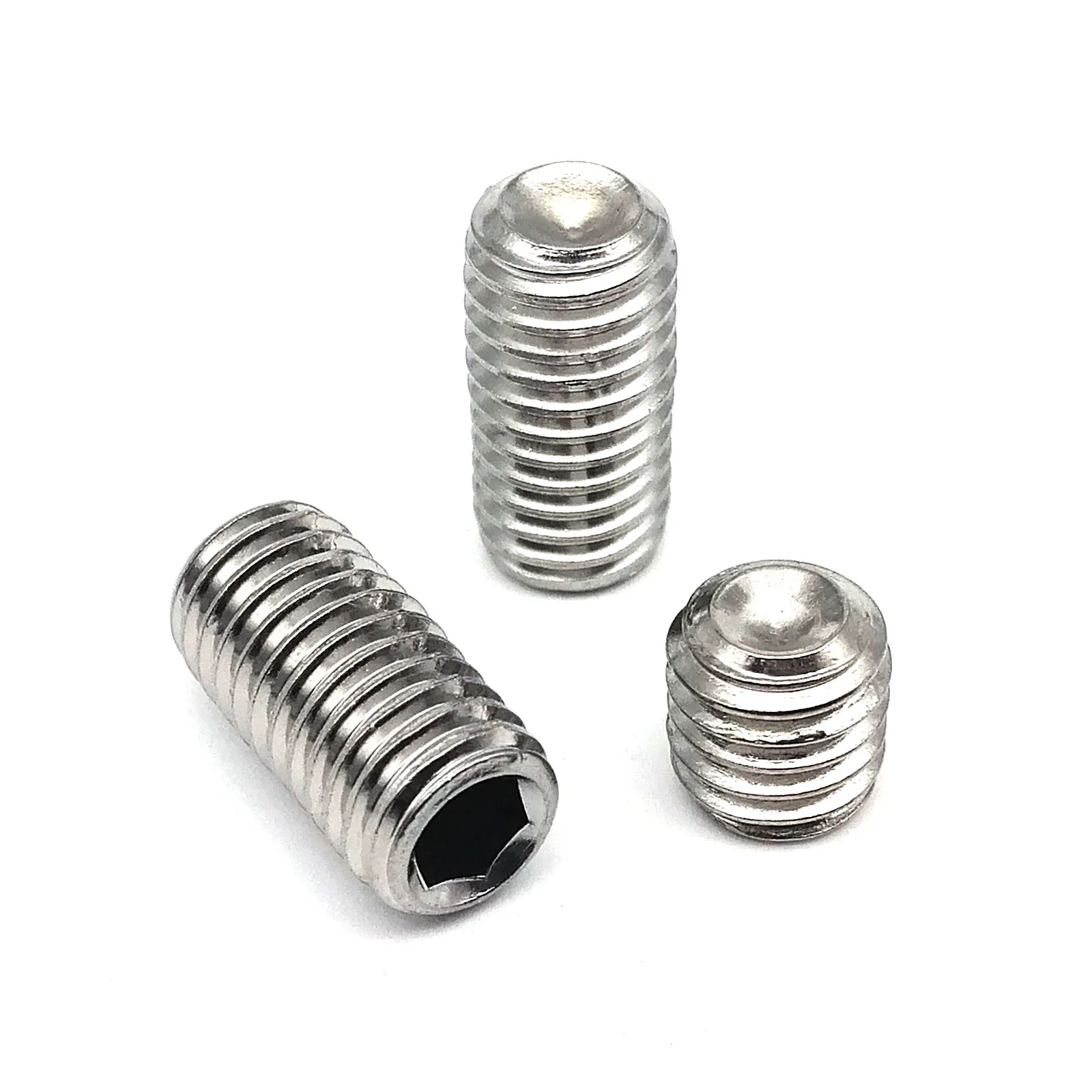 1500pcs/box Hex Hexagon Socket Allen Cup Point Set Screw Grub Bolt Mix M2 M2.5 M3 M4 M5 M6 M8 Kit DIN916 304 A2 Stainless Steel