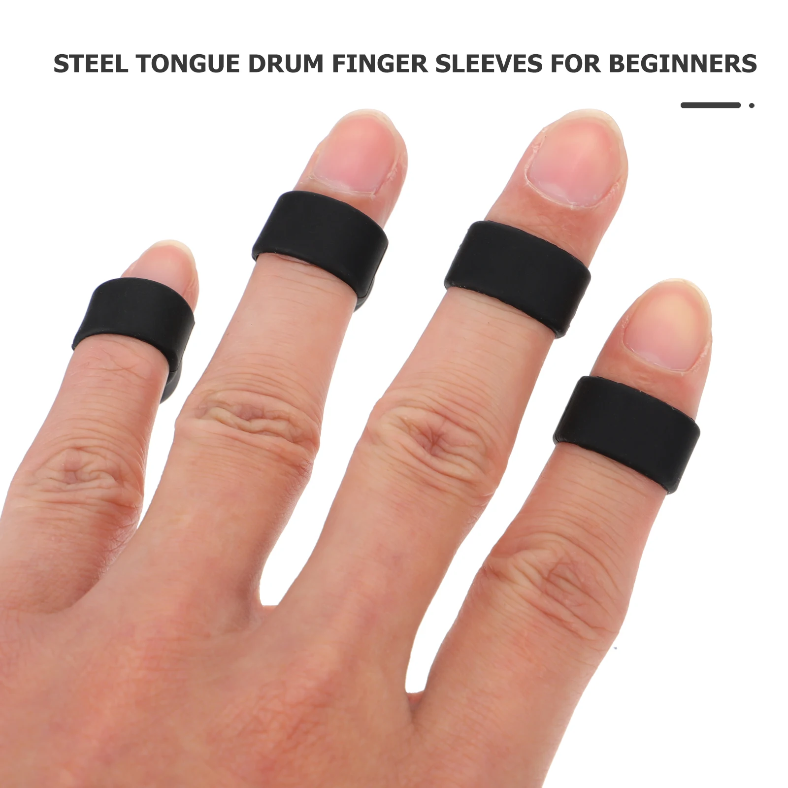 

1 set Silicone Finger Cots Picks Cover Sleeves for Percussion Instrument Musical Supplies Steel Tongue Drum Accessories Knocking