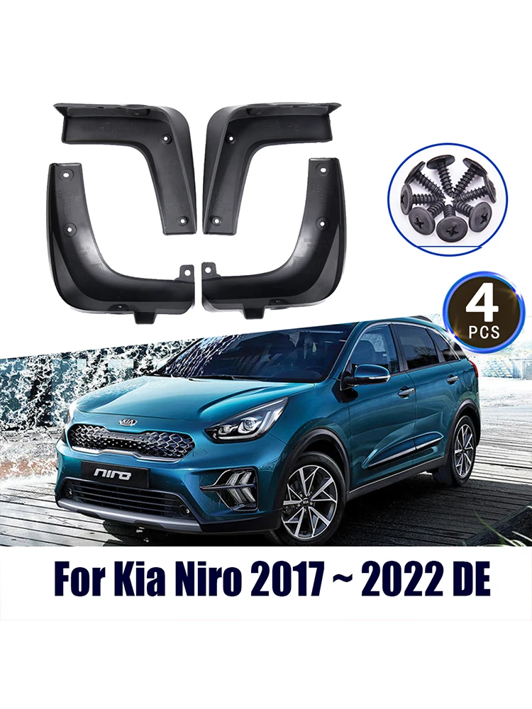 For Kia Niro 2017 2018 2019 2020 2021 2022 DE Mudguards Fender Front Rear Mud Flaps New Guard Splash Car Styling Accessories