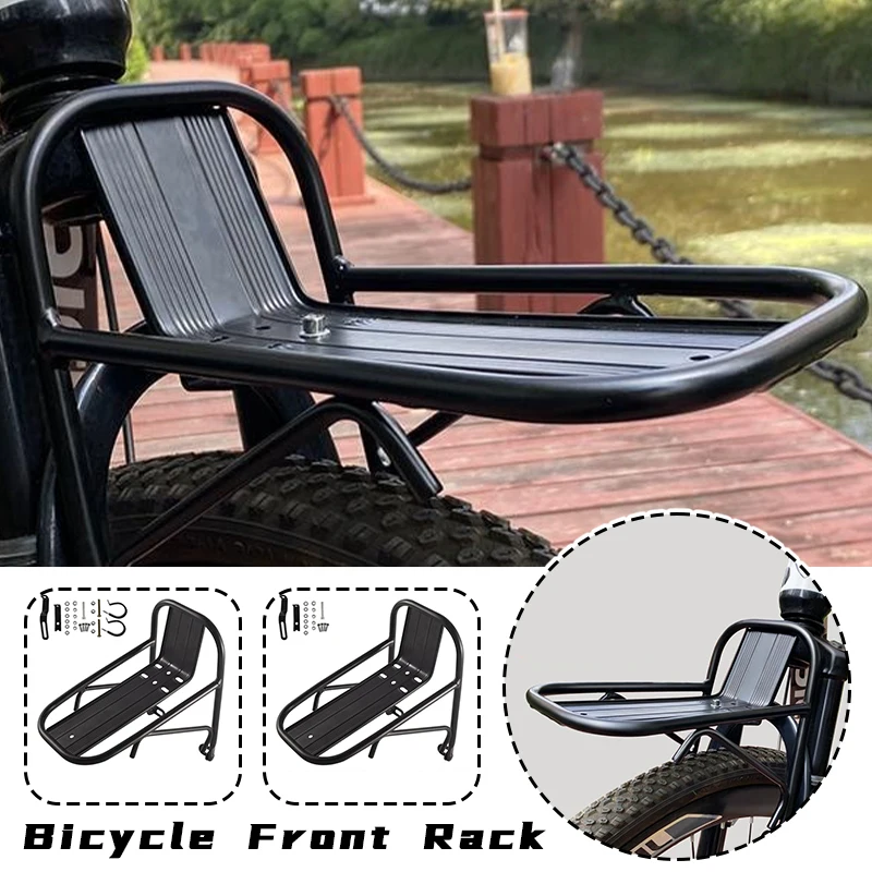 

Brompton Front Rack Aluminum Alloy Lightweight Bike Bag Shelf Front Luggage Carrier for Brompton Bicycle Accessories