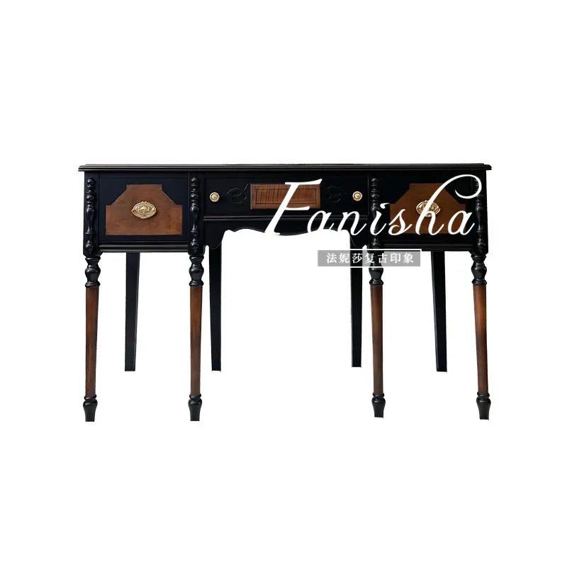 

Итальянский легкий роскошный столик из массива дерева в стиле французского средневековья для прихожей и гостиной