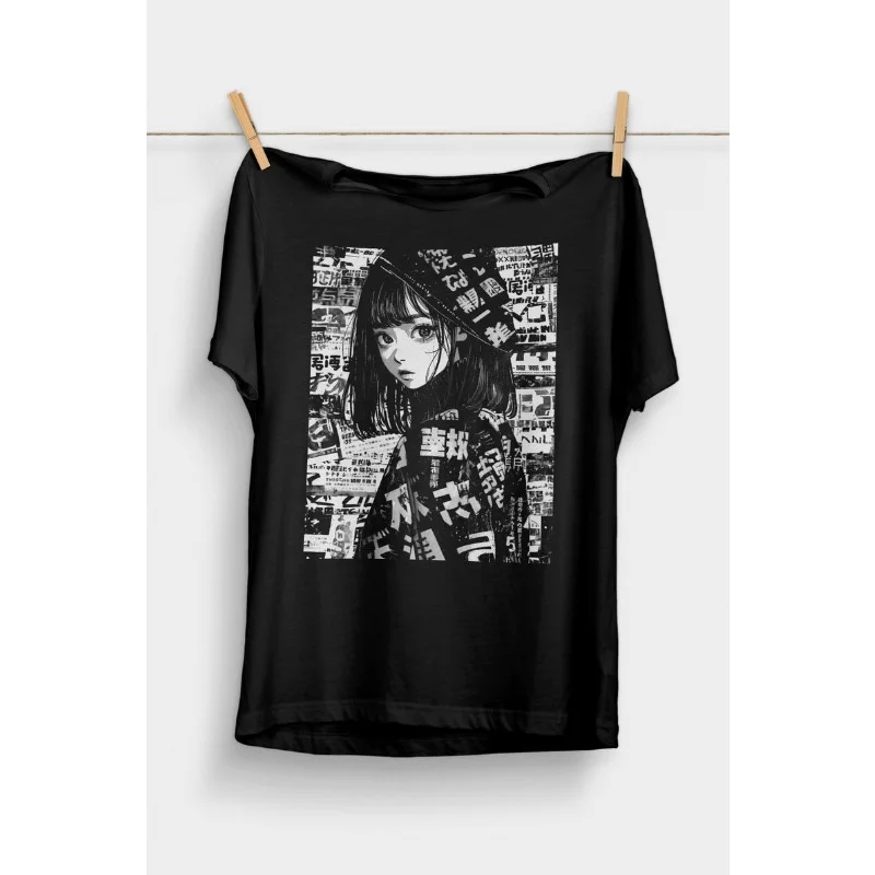 

Grunge Anime Manga Girl T-Shirt Kawaii Clothing Alt Clothes Anime Aesthetic Grunge Clothing Harajuku Streetwear Shirt