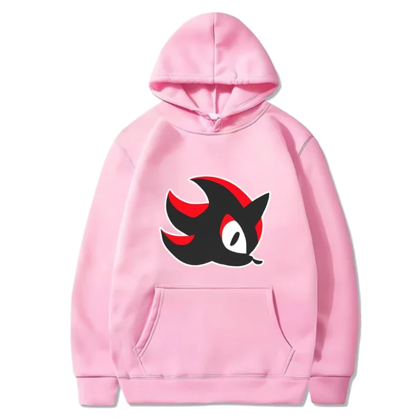 

2025 New Autumn/Winter Men's and Women's Hoodies Fun Harajuku Shadow the Hedgehog Logo Printed Men's and Women's Warm Hoodies