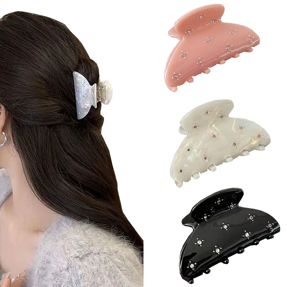 

Colored Diamond Semi-circular Hairpin French Hair Pin Hair Volume Clip Choice Items Y2k Accessories Hair Clips Claw Clip