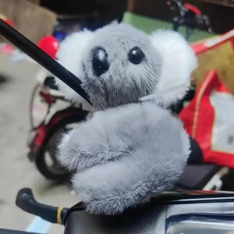 Rearview Mirrors Koala Ornaments Soft Koala Rearview Mirrors Pendant Decorative Koala Toy With Cable Tie Multifunctional