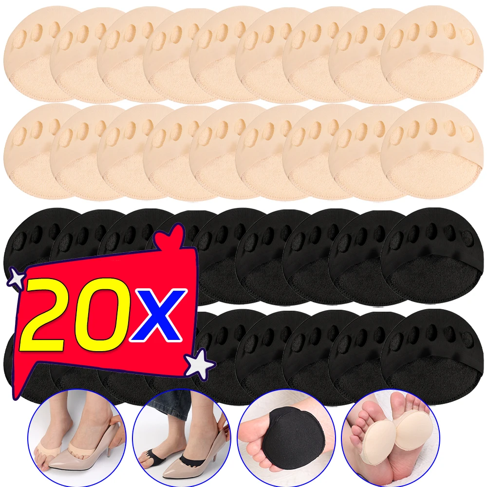 

Reusable Foot Pad High Heel Forefoot Pad Soft Invisible Metatarsal Support Non-Slip Anti-Foaming Insole Comfortable Insole
