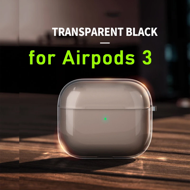 TPU Transparent Earphone Case for AirPods 1/2/3 Pro Gen Cover Case Earmuffs Anti-Scratch AirPods Protective Case