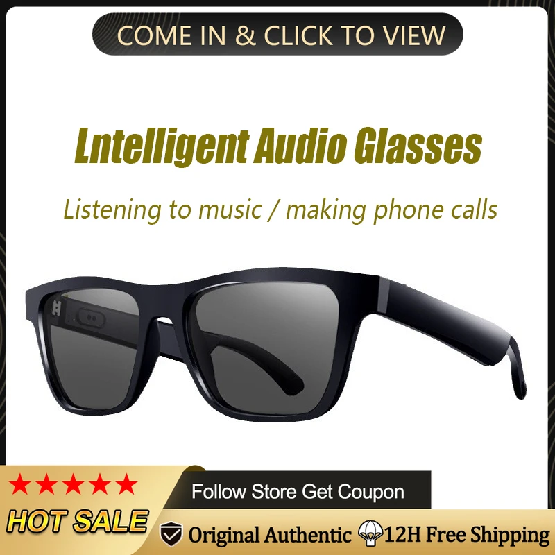 Bluetooth Glasses Smart Glasees Men's Sungglasses Calling Hands-Free BT Music Outdoor Electric Scooter Ride Lentes Inteligentes