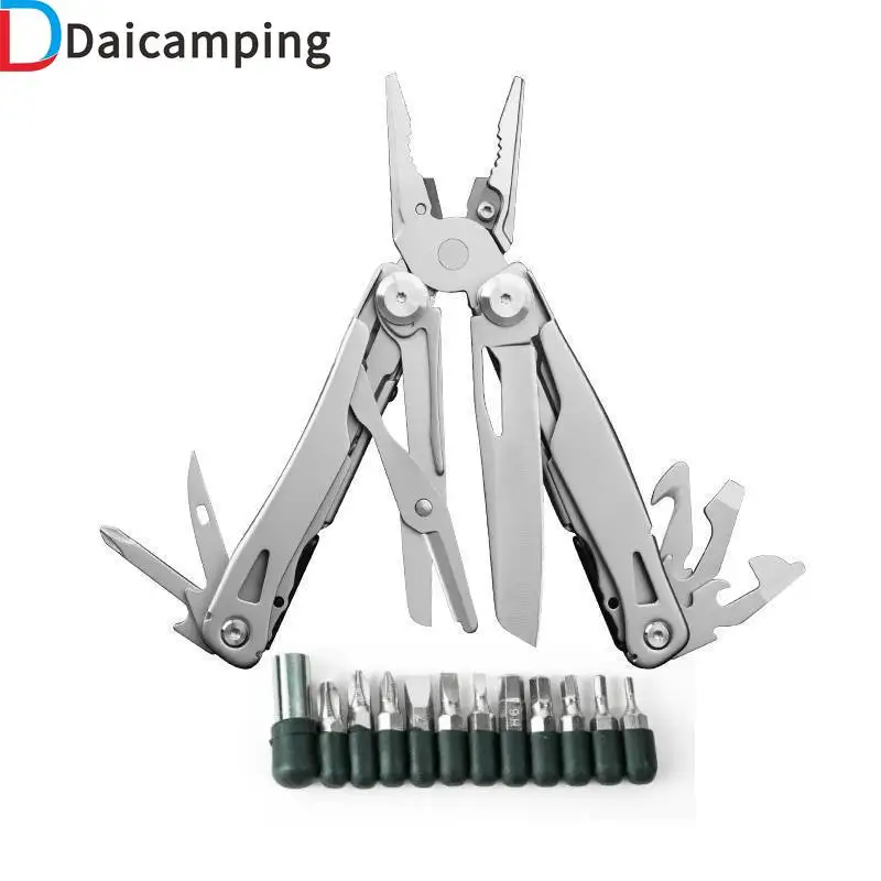 

Daicamping DL18 440 Camping Multitools Plier Cable Wire Cutter Multifunctional Hunting Survival Folding Multi Army Swiss Knife