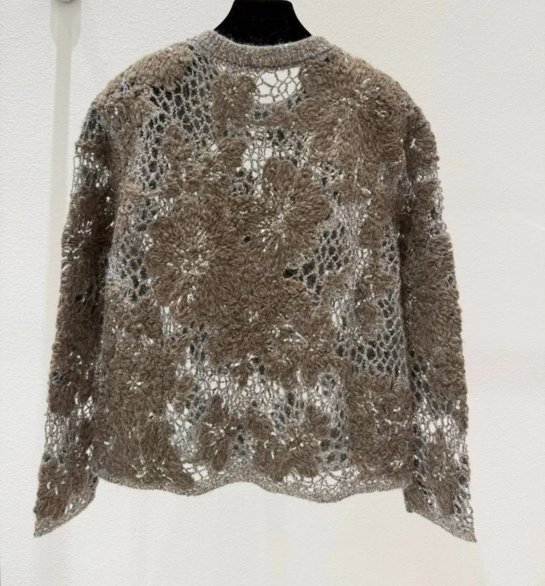 Women'S High-Quality Casual Cut-Out Long-Sleeve Knit Top – New For Autumn/Winter 2026