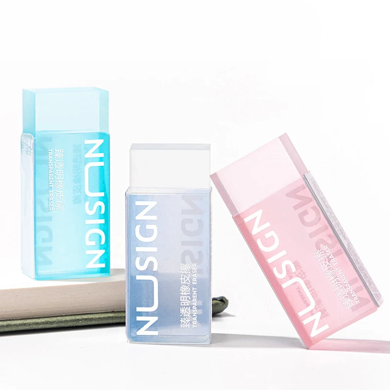 

Lovely Transparent Eraser for Kids Ins Simplicity Solid Color Eraser Pencil Eraser Back To School Cute Student Supplies