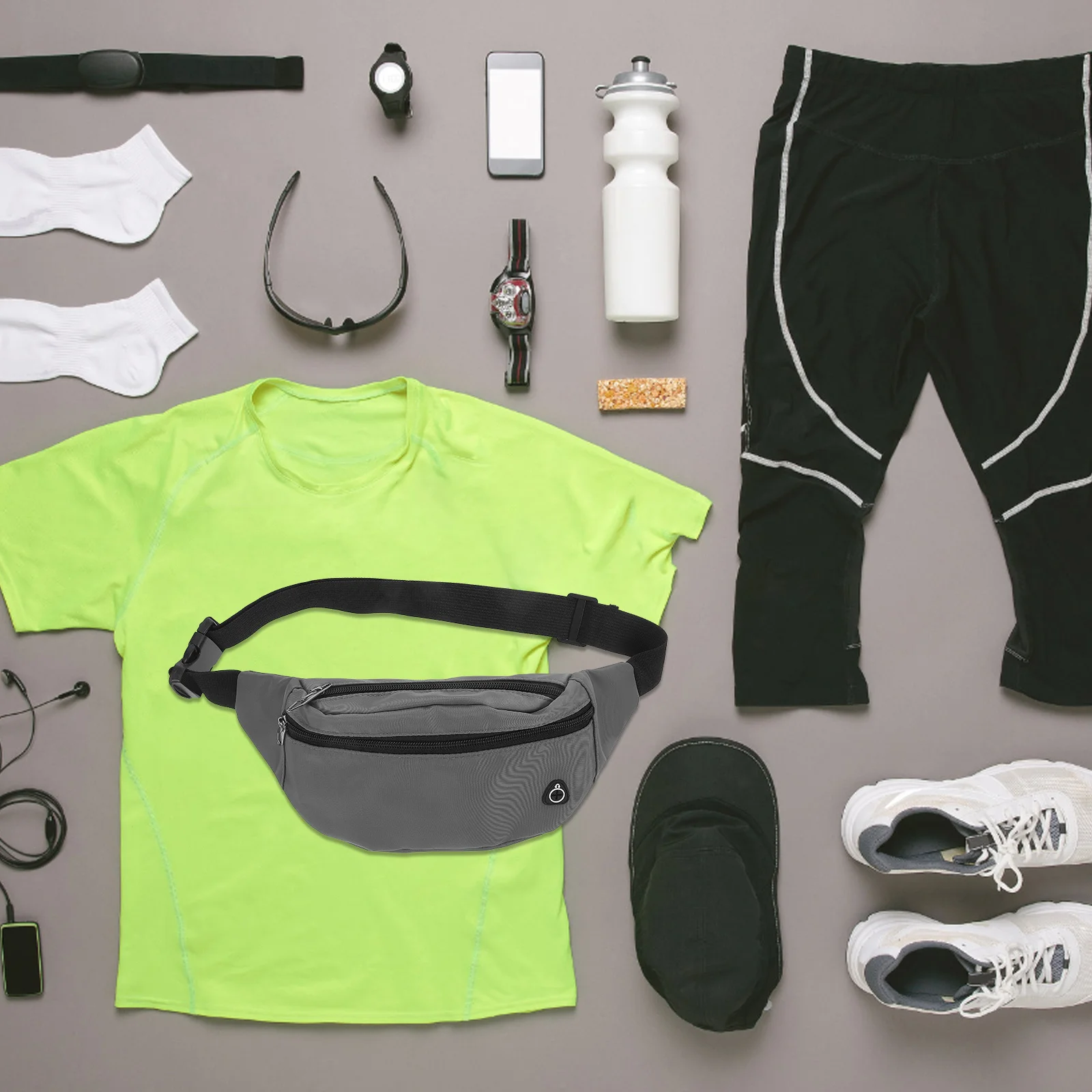 

Waist Bag Running Fanny Pack Adjustable Belt Pouch for Hiking Workout Mobile Phone Keys Water Bottle Storage Waist Pack