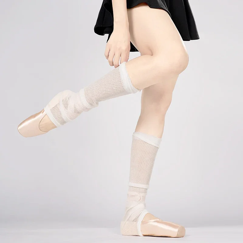 Girls Women Ballet Leg Warmers Thin Socks Yoga Socks Female Daily Wear Exercising Gym Dance Accessory Breathable Leg Warmers