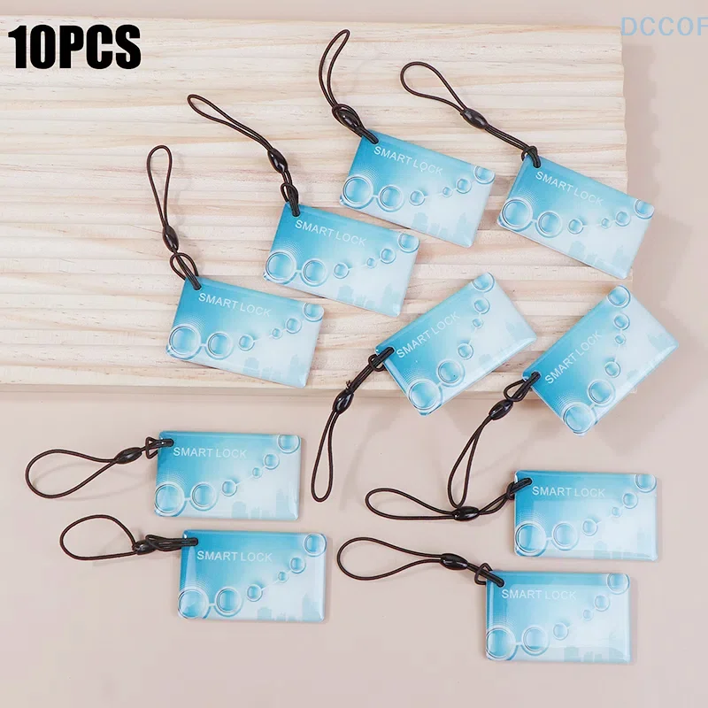 10Pcs 5*3CM IC Card Tuya TTlock BLE Electronic Smart Door Lock Card Digital Fingerprint Locks Unlock RFID Card 13.56Mhz