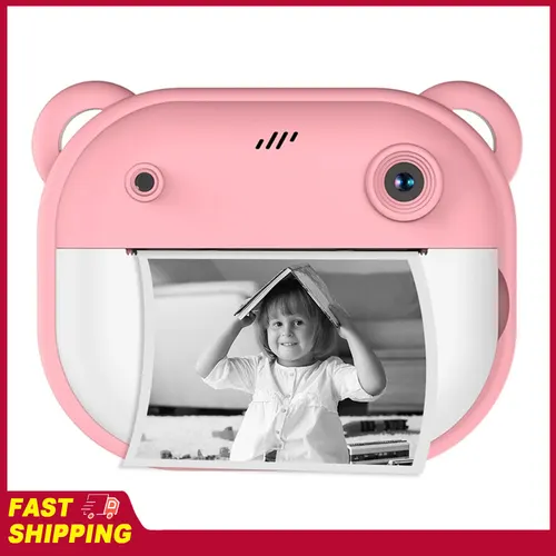 Imagen 1 del producto Cámara Digital 1080P para Niños, Cámara Instantánea con Doble Lente, Pantalla de 2 Pulgadas, Batería Integrada, Marcos para Fotos, Térmica