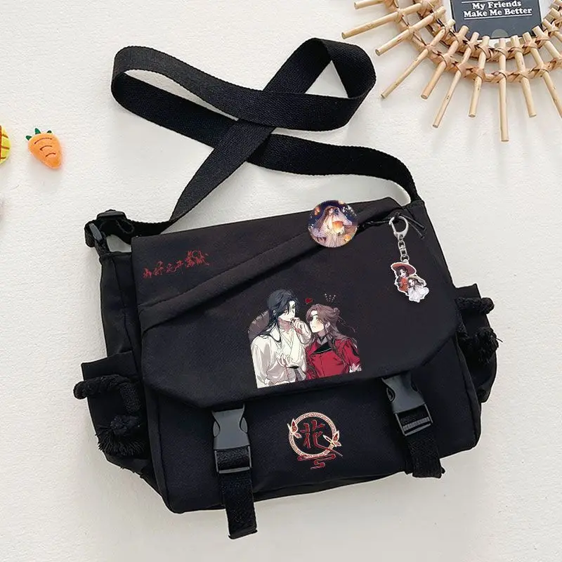 Tian Guan Blessing Single Shoulder Backpack Huacheng Xie Lian Anime Merchandise Unisex Small Crossbody Bag For Middle School Ani