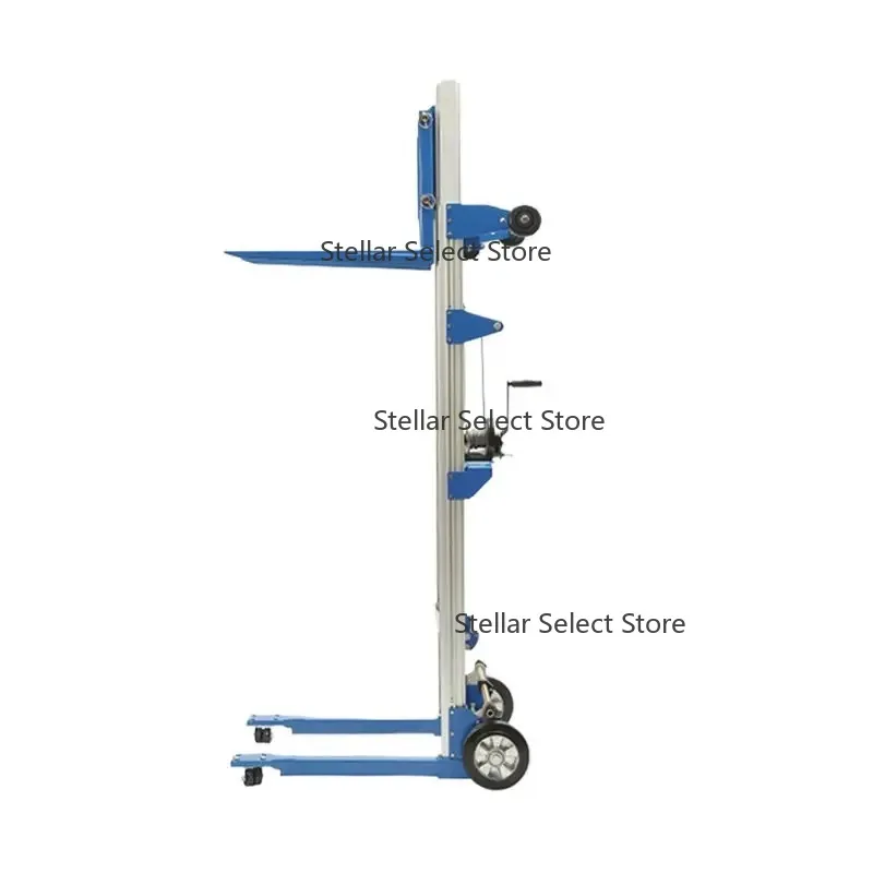 

Portable Factory Household Manual Winch Lift Small Cargo Loading Stacker Crane Manual Material Lift Manual Handling Artifact
