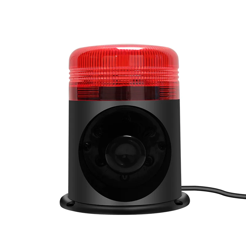 

4 Triggers Audible Visual Alarm 25W Sound Customizable Horn with Strobe Light Sound and Light Alarm with Programmable