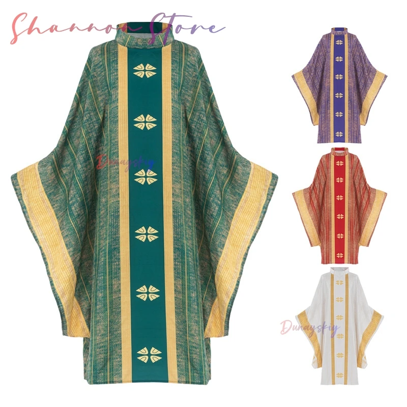 

В наличии церковные облачения священник духовенство креримый католический костюм халат костюм на Хэллоуин унисекс для вечеринки на Хэллоуин по индивидуальному заказу