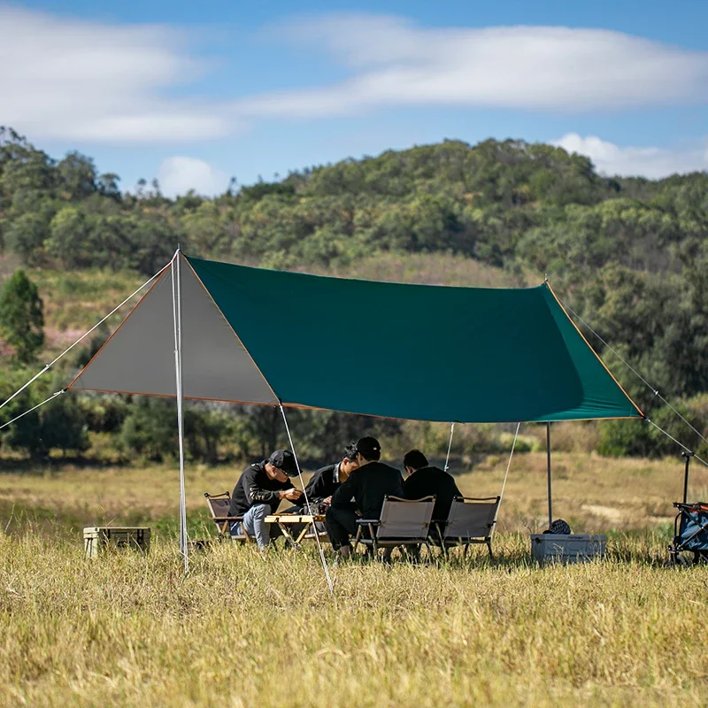 Outdoor Canopy Rainproof and Sun Protection Camping Portable Folding Ultralight Aluminum Pole Sunshade Tent