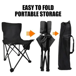 Silla plegable portátil para exteriores con bolsa de almacenamiento, asiento de coche para exteriores, rodamiento ligero, fuerte paseo, comodidad, equipo de Camping