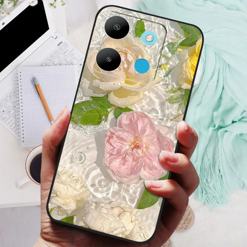 Funda de silicona a prueba de golpes para Infinix Smart 7, carcasa suave de TPU para teléfono Infinix Smart7 X6515 Smart 7, coque de dibujos animados