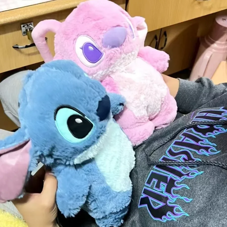 Disney Turo Stitch peluche bottiglia di acqua calda inverno Anime Womens HomeWater riempimento scaldamani regalo di festa per la fidanzata natale