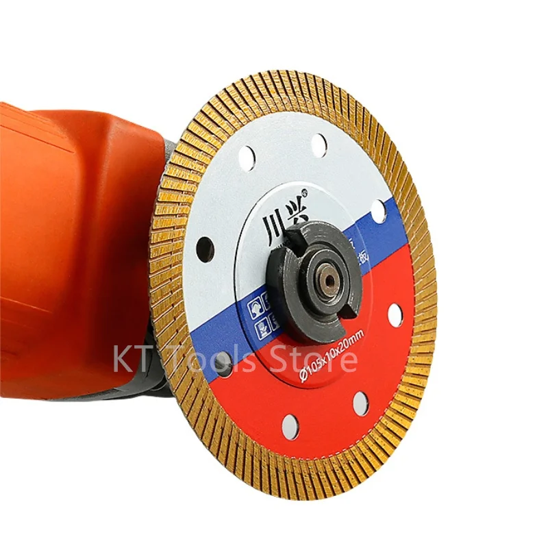 Imagem -05 - Disco de Corte de Diamante Cortador Fino Angle Grinder Discos de Lâmina para Porcelana Cerâmica Laje Mármore Telhas 105 mm 110 mm 115 mm 125 mm