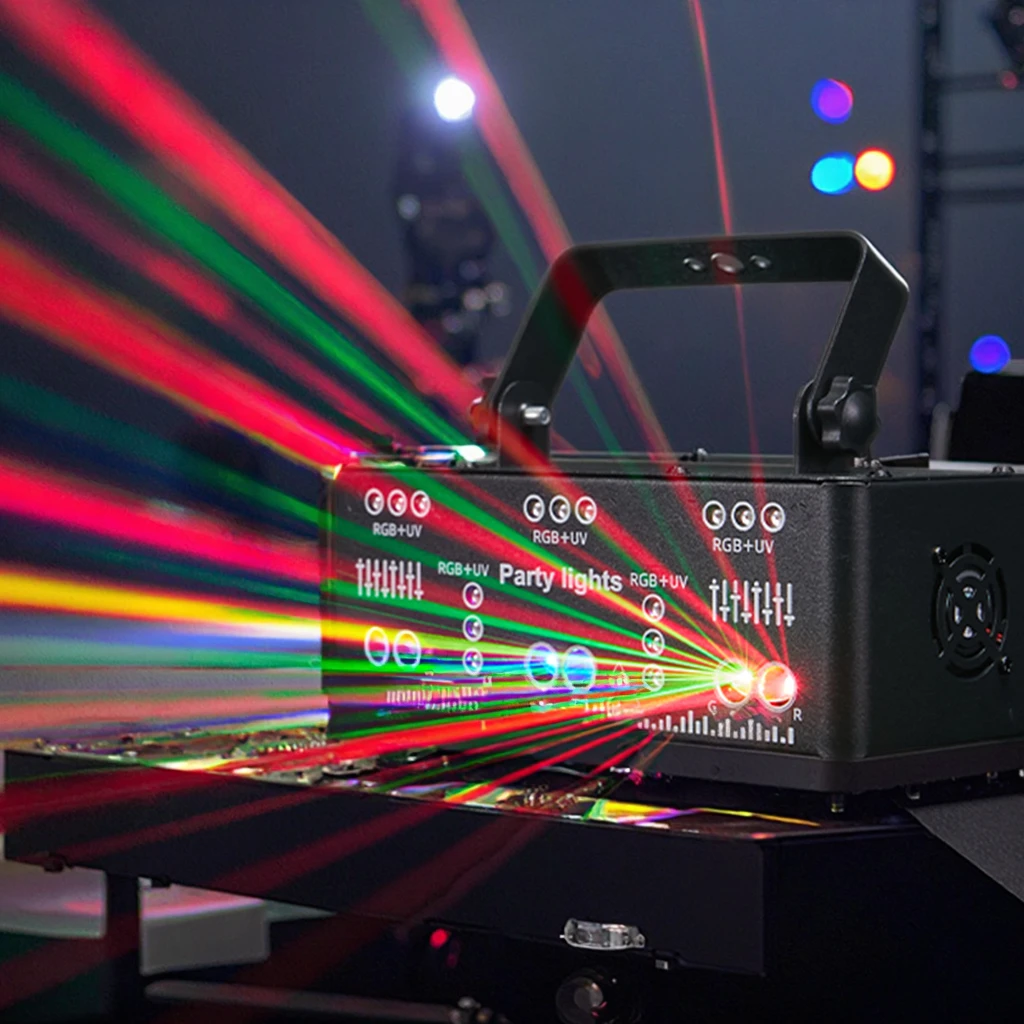 

Hot Sale New 21 LED Disco Projector UV Emitter Strobe Flash Stage Home Party RGBW Beam Effect DMX Control KTV Nightclubs