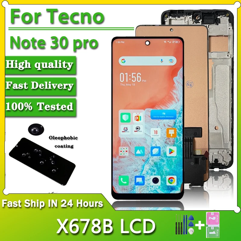 x678B Display Screen For Infinix Note 30 Pro Display Digitizer Replacement For Infinix Note 30 Pro LCD Display Touch Screen