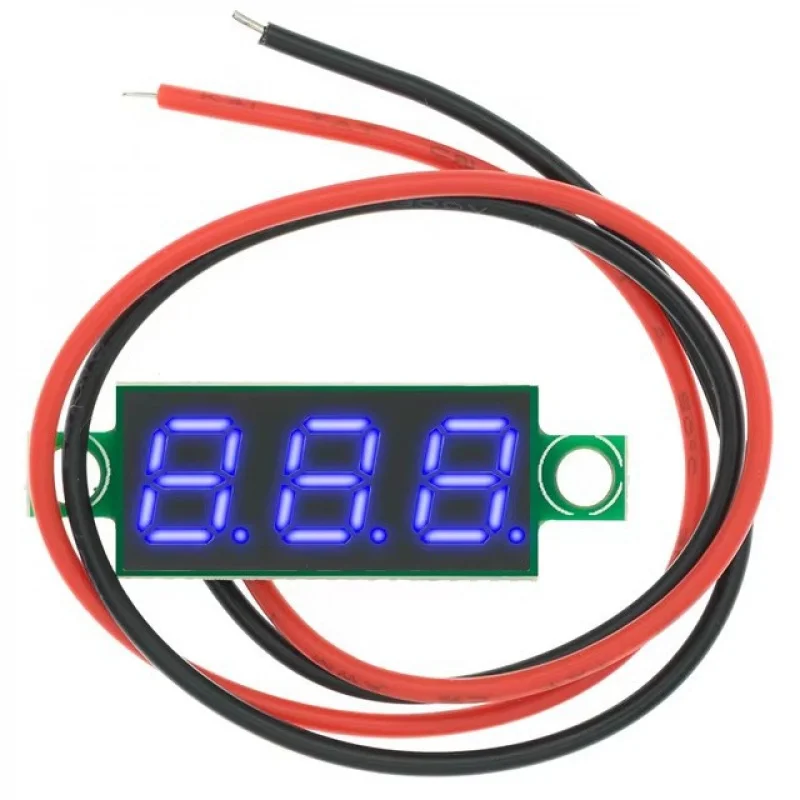 0.28Inch Ultra-Small Digital Voltmeter Digital Display Adjustable Two LinesDC2.5-30VBattery Voltage