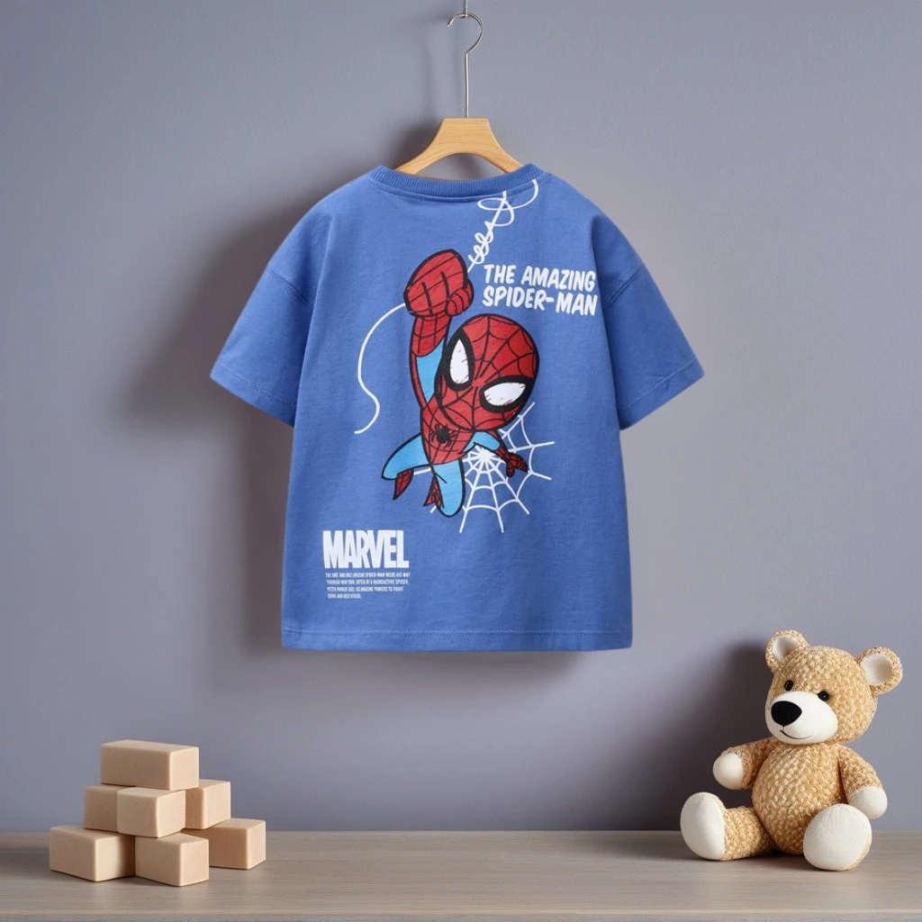 2025 Nieuwe Cartoon Patroon Jongens Kleding T-shirt Zomer Kleding Mode Nieuwe Stijl Kinderen Korte Mouwen Tops Tees Kinder T-shirts