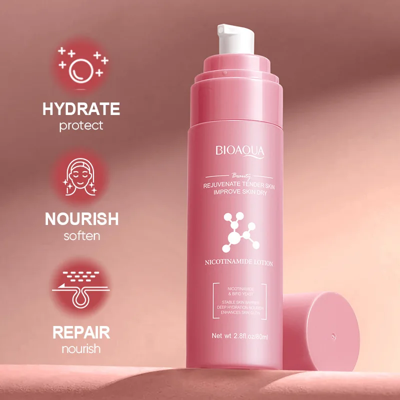 

BIOAOUA Niacinamide Hydrating Lotion Moisturizing Improves The Texture of The Skin and Creates Smooth Skin