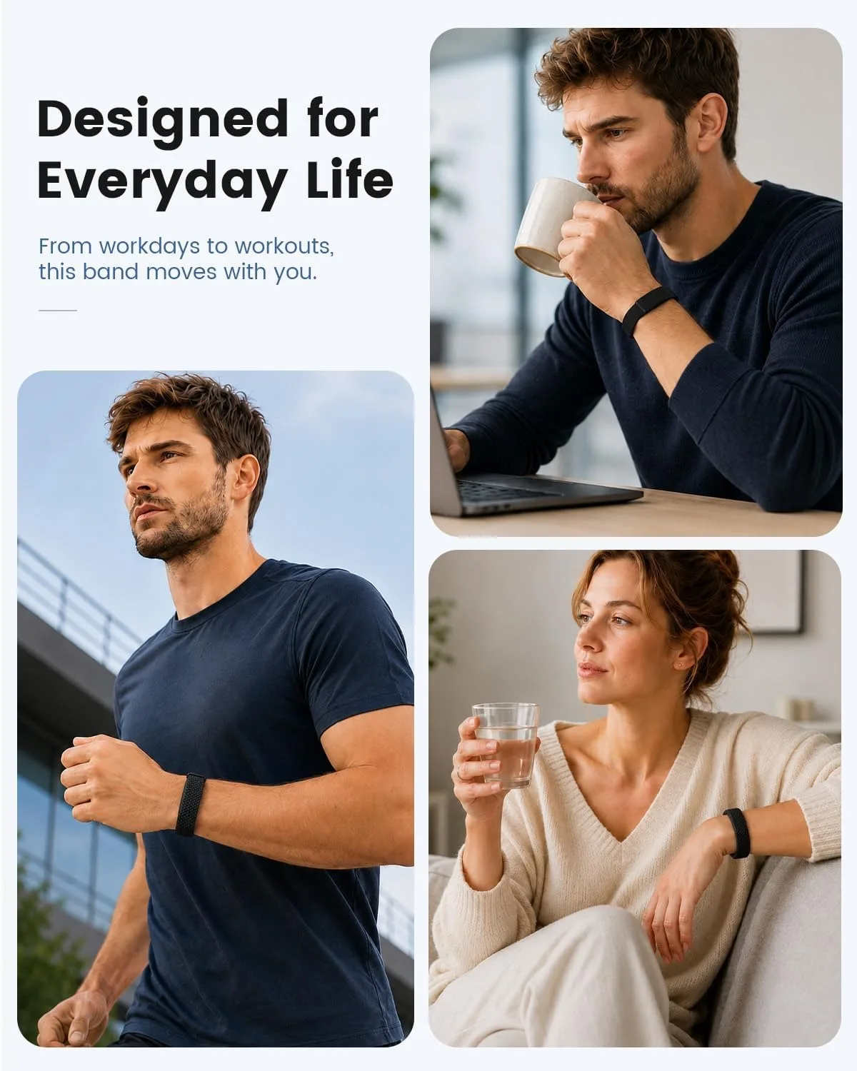 Atmungsaktives Armband für Google Fitbit Air Smartwatch Sport Magnetisch Geflochtenes Solo Loop Armband Pulseira Armband Correa Fitbit Air Band – Detail 8