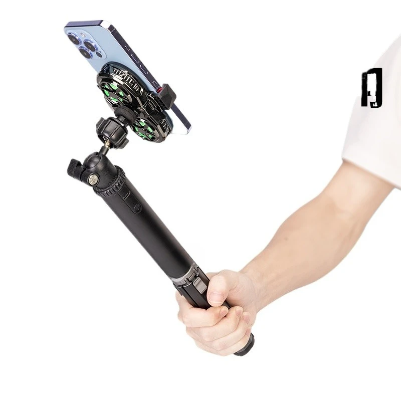 

Built-in power bank, handheld live broadcast radiator, selfie stick holder, mobile phone cooling
