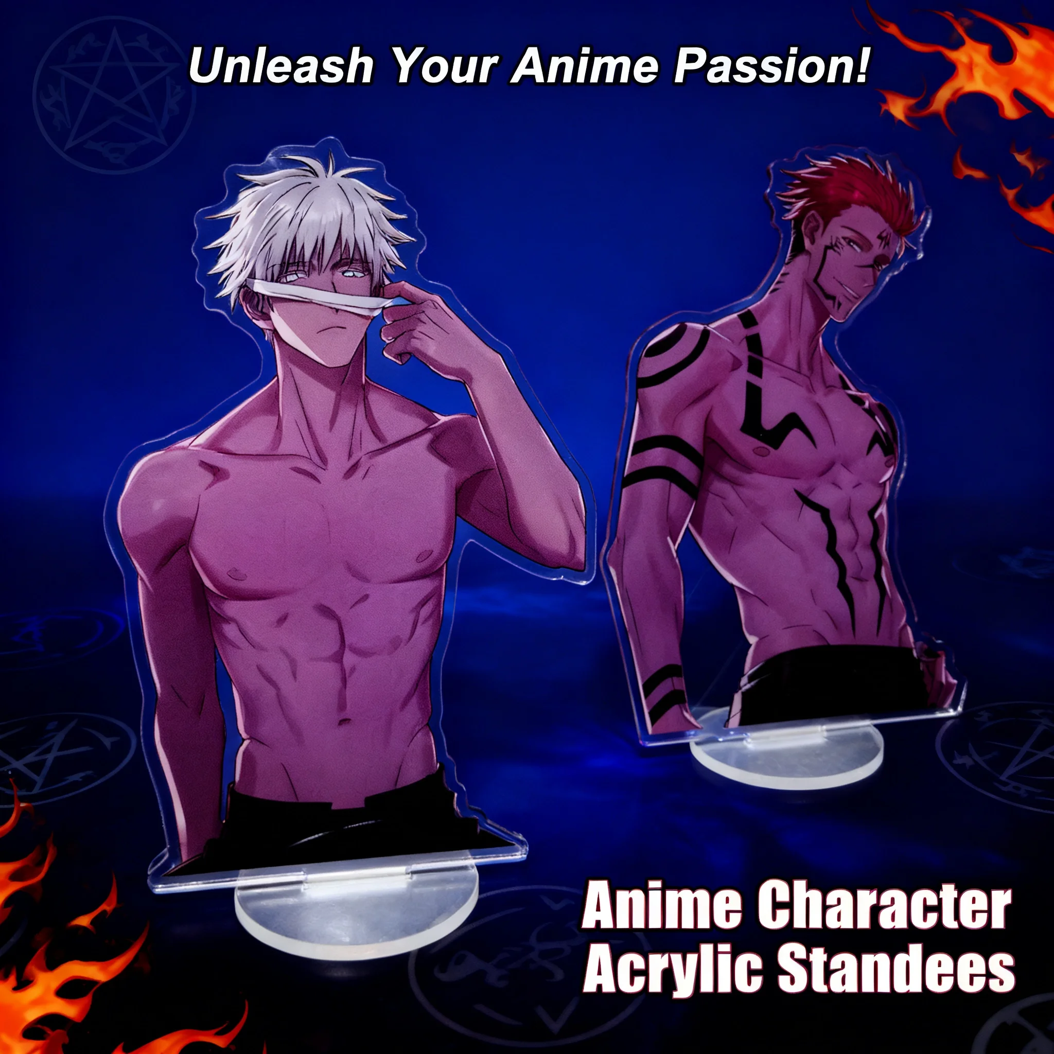 Figura Acrílica de Jujutsu Kaisen, Vol. 2, Gojo Satoru, Fushiguro Megumi, Sukuna, Ryomen, Regalo para Fans, Colección, Decoración