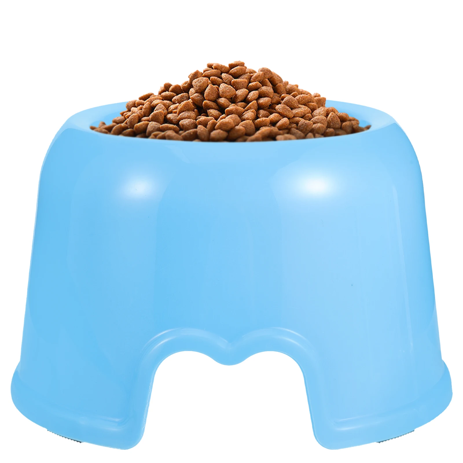 

Adorable Plastic Dog Sturdy Pet Feeder Ergonomic Spill-Proof Round Puppy Food Water Bowl Cute Pet Bowls Bright Color Easy Clean