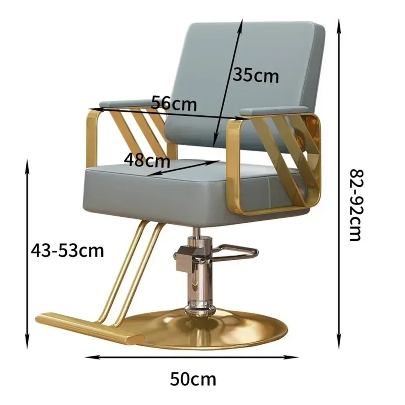 Beauty Modern Barber Chair Personalized Luxury Aesthetic Advanced Chair Swivel Armrest Minimalist Cadeira Salon Furniture