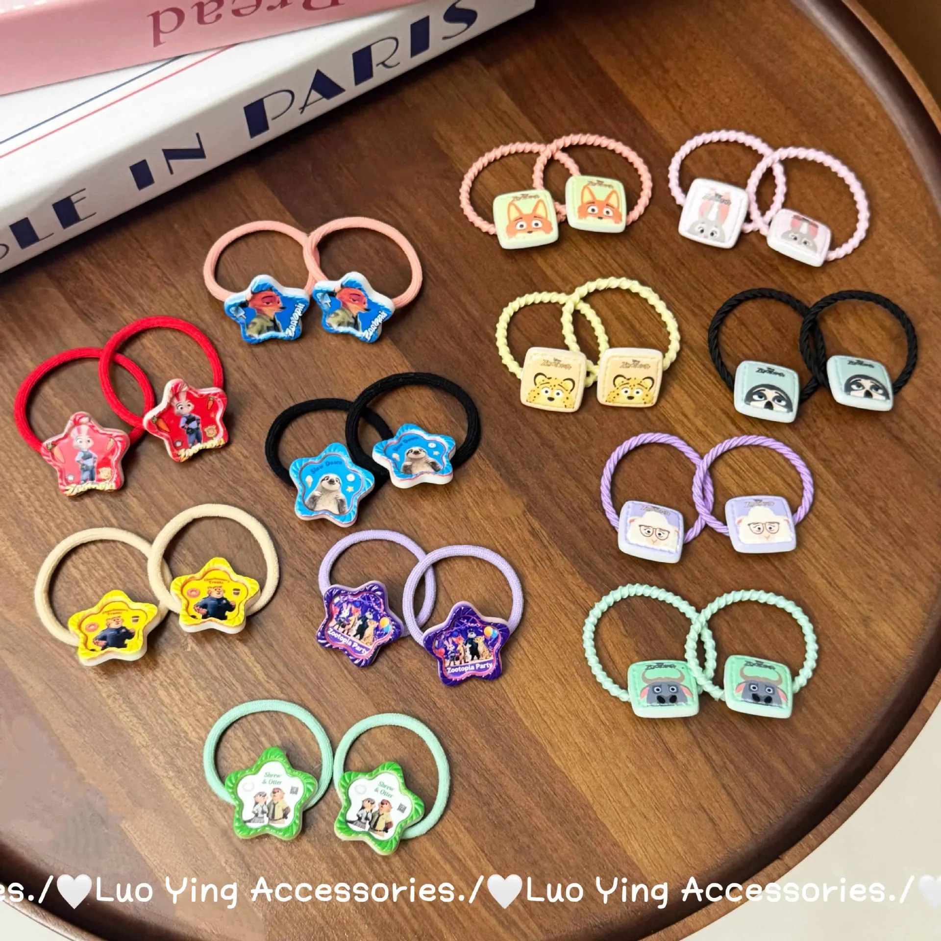 10/50 قطعة جديد ل Zootopia2 العصابات الشعر الفتيات مطاطا الأميرة إكسسوارات الشعر جميل الأطفال العلاقات الشعر أغطية الرأس هدايا عيد الميلاد