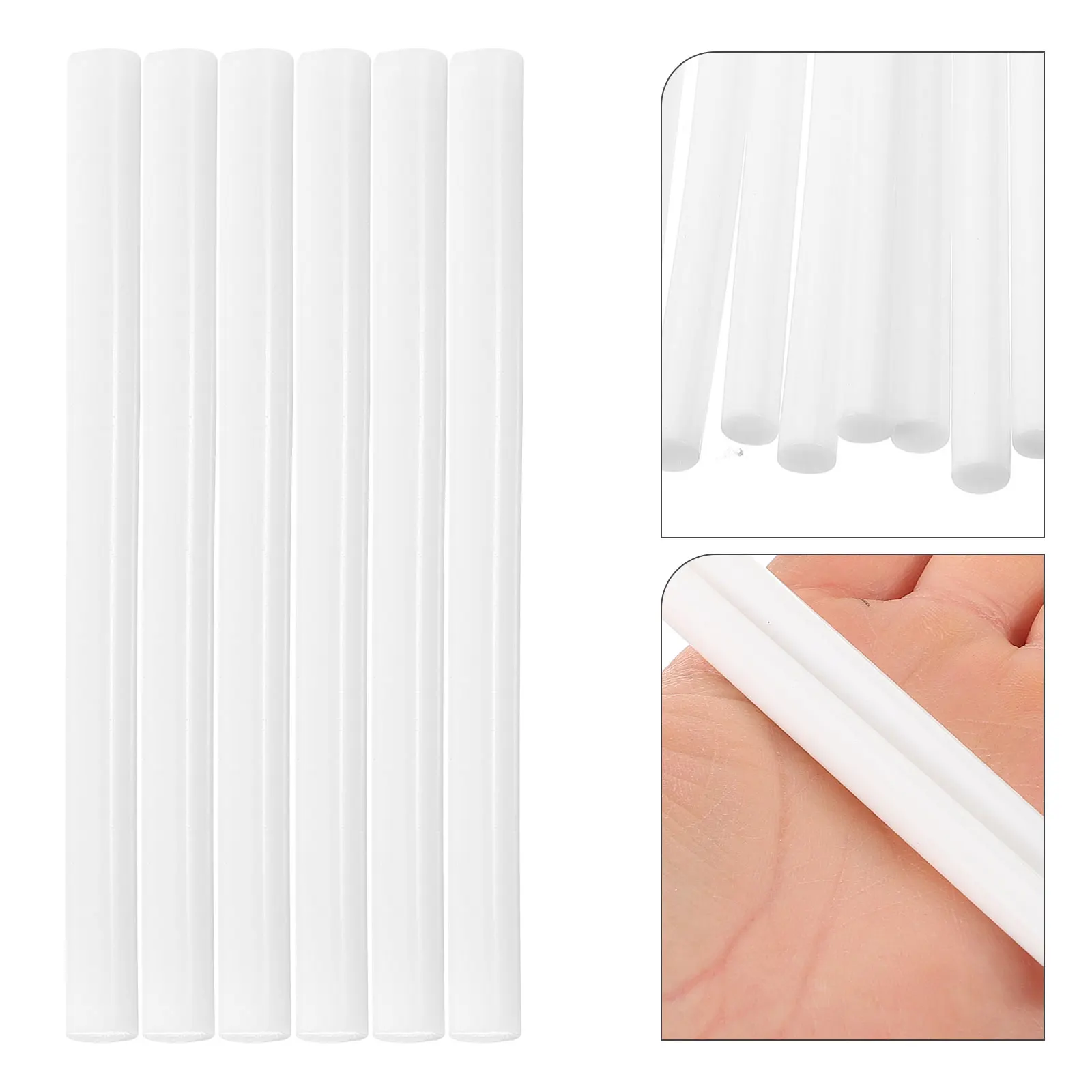 16pc Hot Melt Glue Sticks Super Adhesive Mini White Bulk Craft DIY Arts School Projects Home Repair Safe Material High