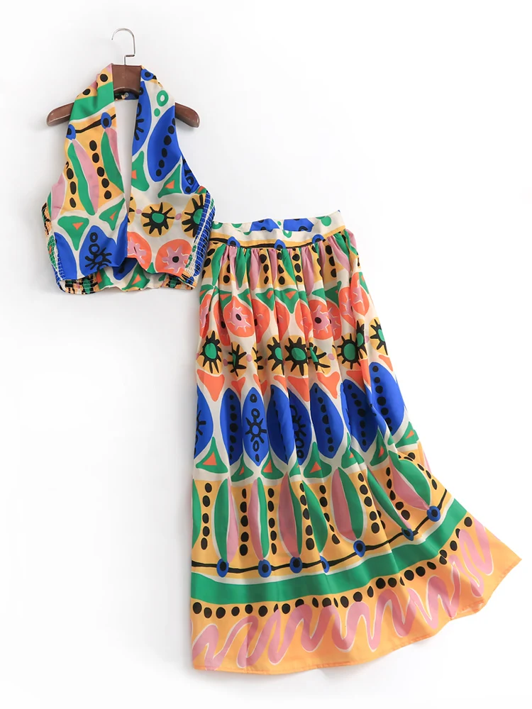 

X242 Sle, новый летний женский комплект с воротником-стойкой и воротником-стойкой, модная полиэфирная ткань, студенческая дизайнерская рабочая одежда